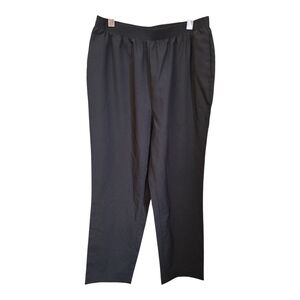 Alia Black Trousers Classic Straight-Leg Design